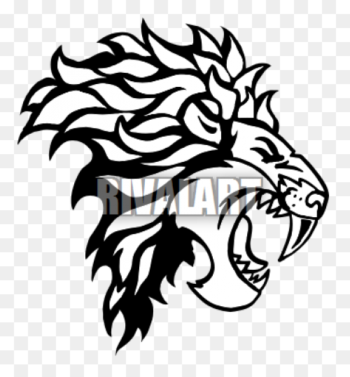 Lion Head Roaring PNG-WebP | Lion H