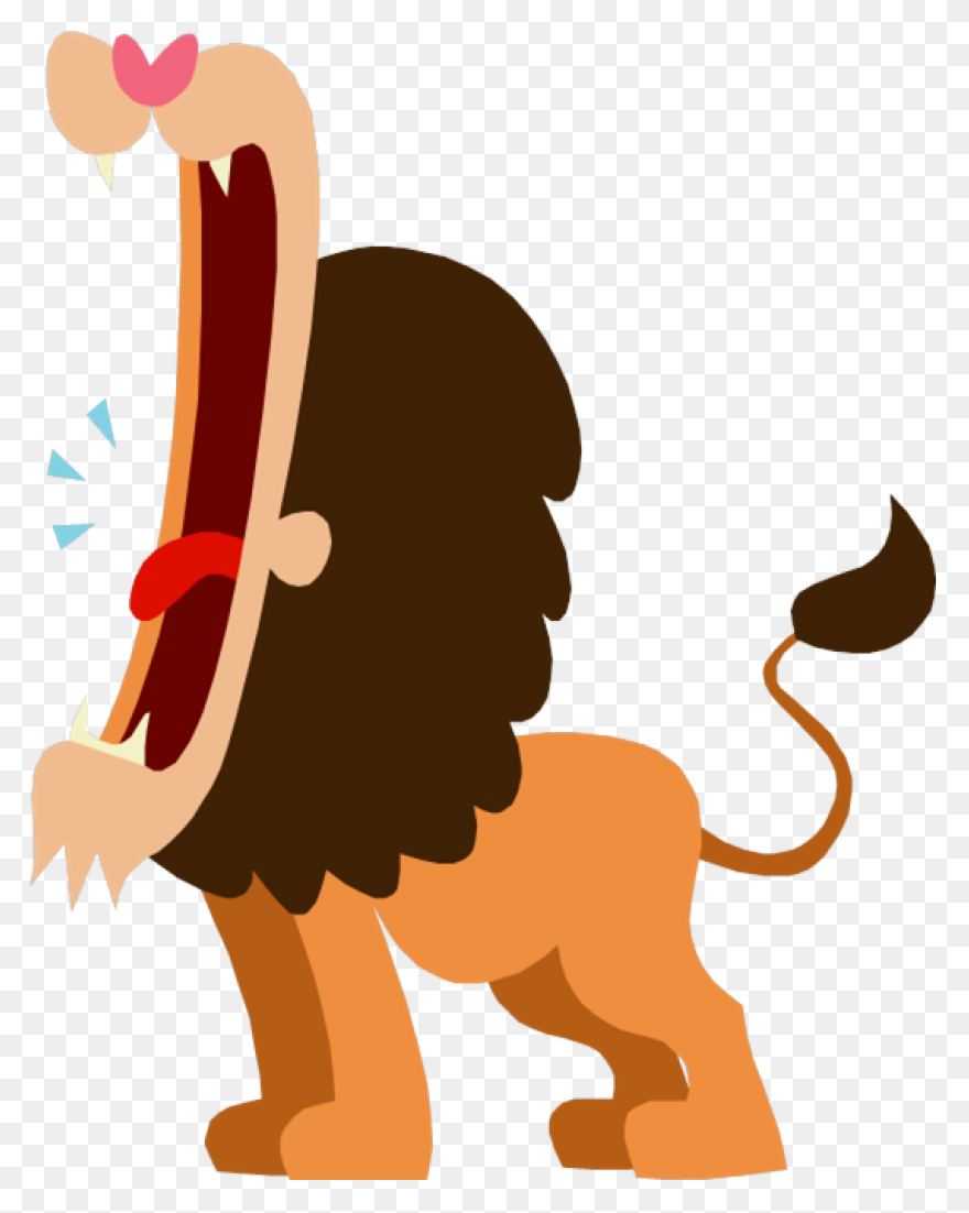 Lion Head Roaring PNG-WebP | Lion H