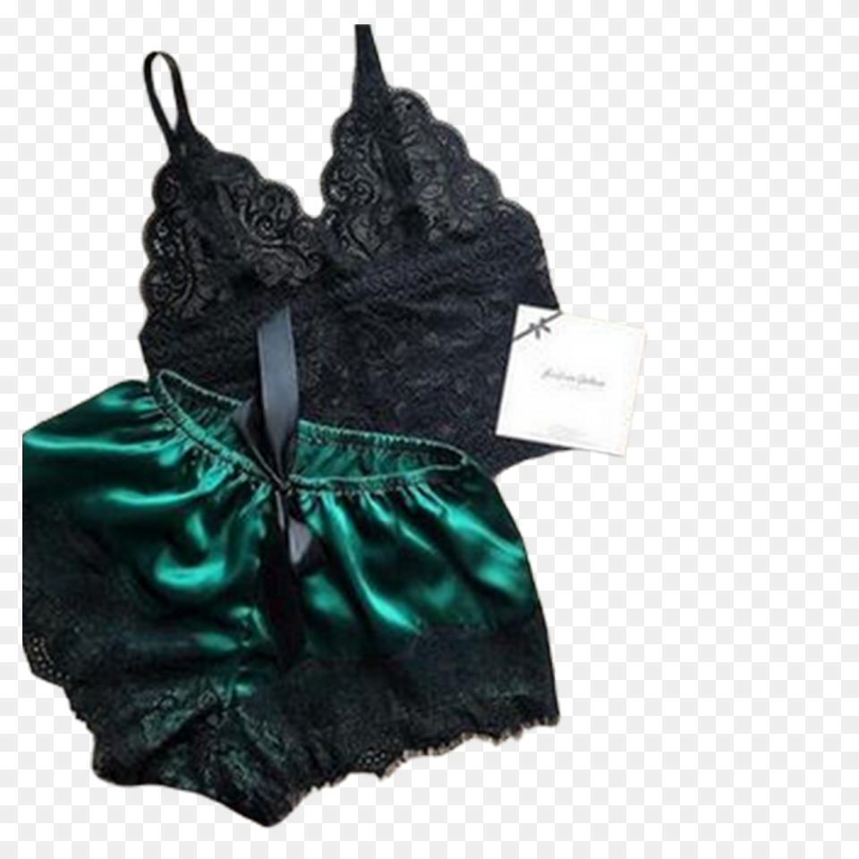 Heart Mesh Push Up Lingerie Set