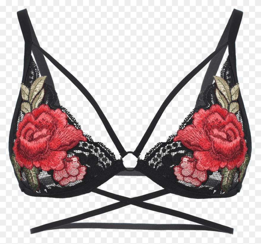 Heart Mesh Push Up Lingerie Set