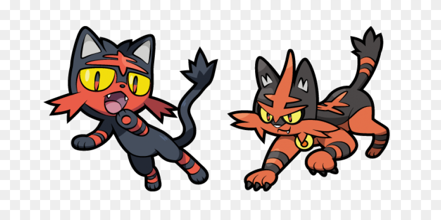 Pokemon Litten And Torracat Cursor - Litten