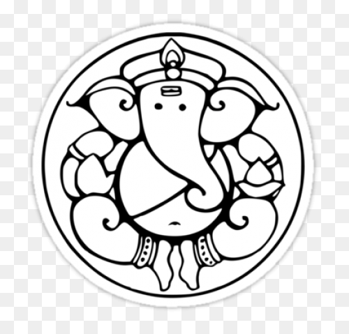 Ganesha 3 Sticker By Buddhabubba - Lord Ganesh