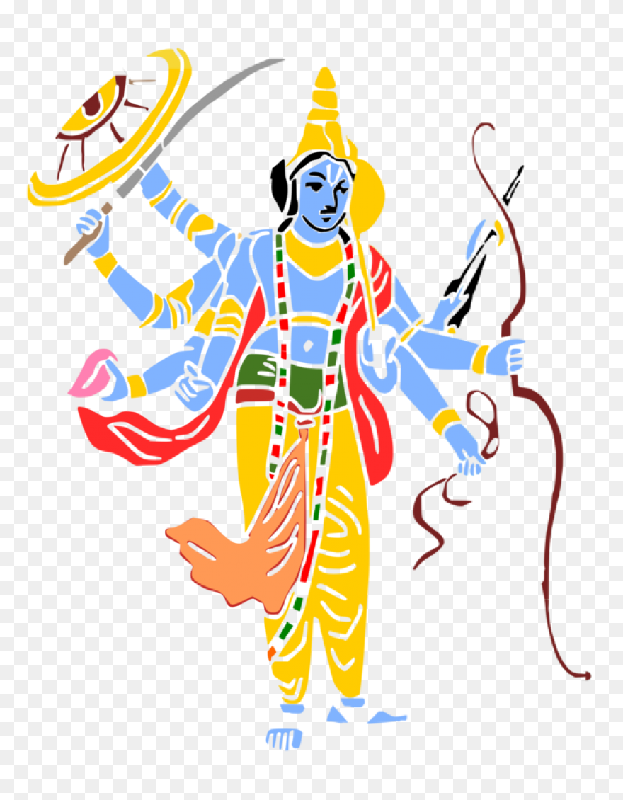Lord Vishnu Png With Lakshmi