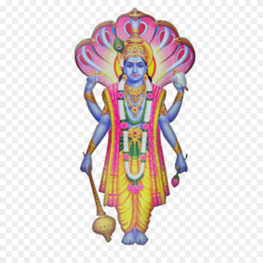 Lord Vishnu Png With Lakshmi