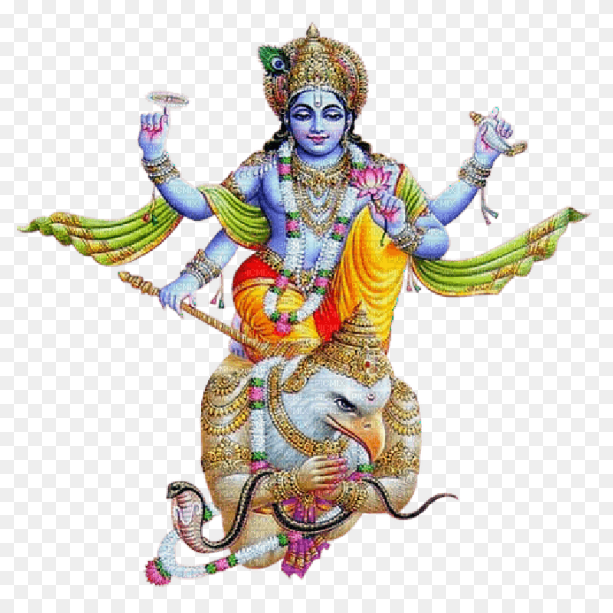 Lord Vishnu Png With Lakshmi