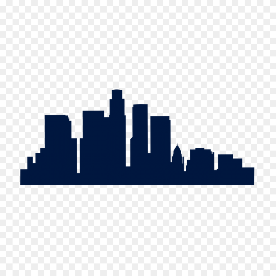 Los Angeles New York City Skyline W