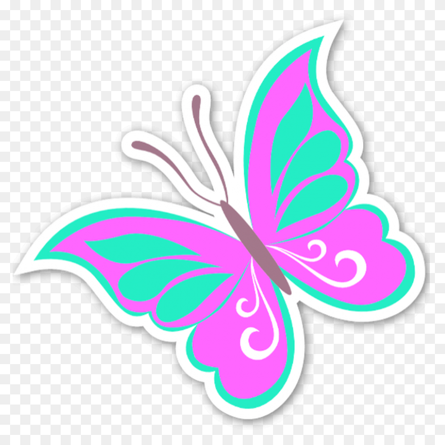 Transparent Blue And Green Deco But
