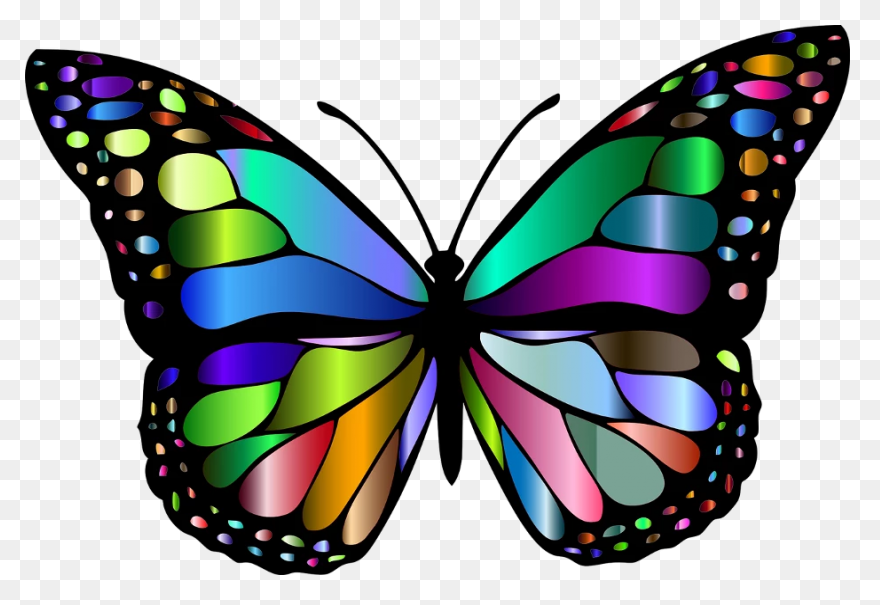 Transparent Blue And Green Deco But