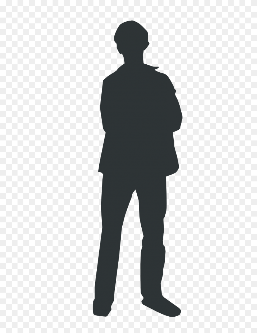 Free Man Standing Silhouette Vector - Man Standing