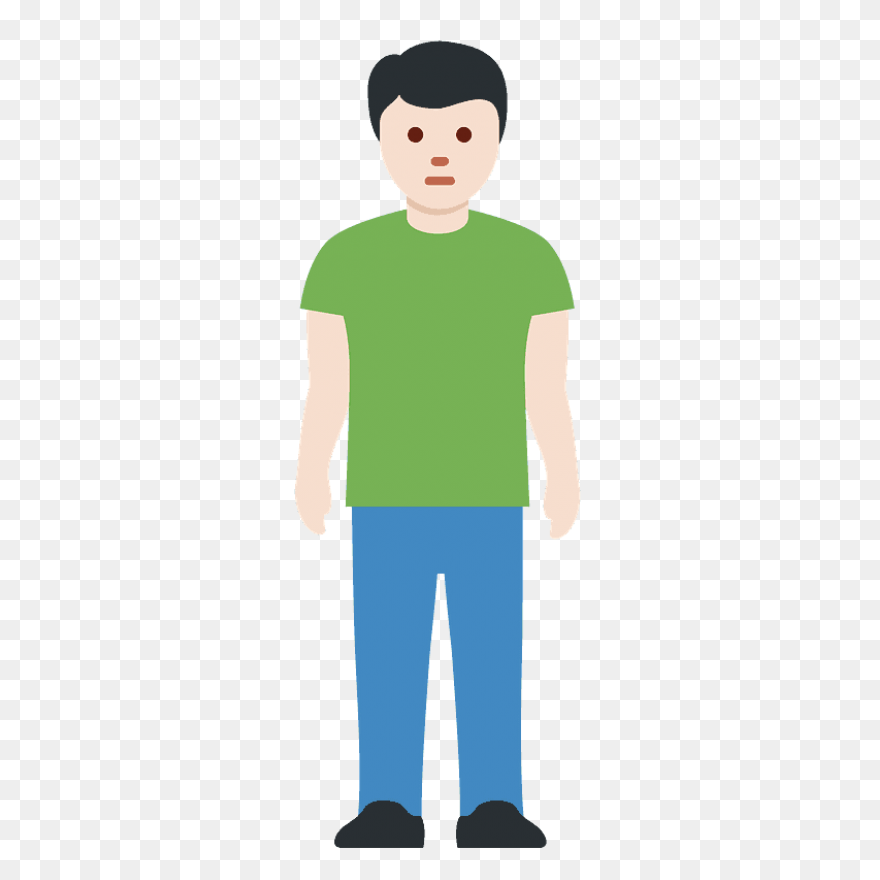 Free Man Standing Silhouette Vector
