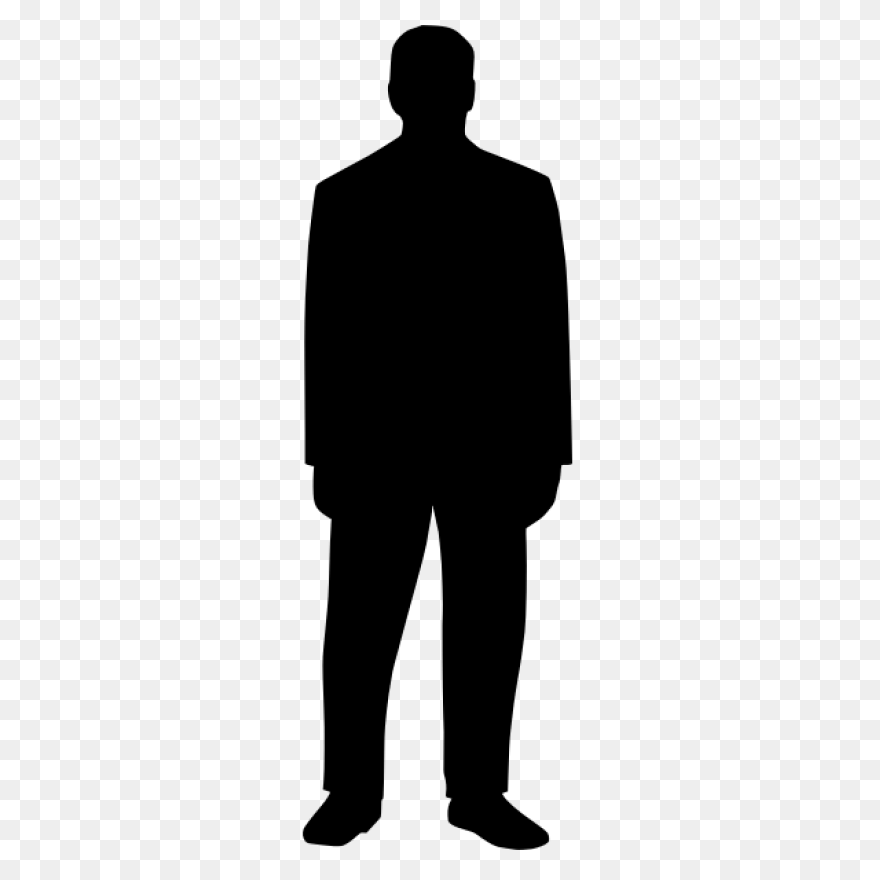 Free Man Standing Silhouette Vector