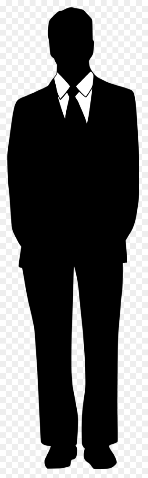 Free Man Standing Silhouette Vector