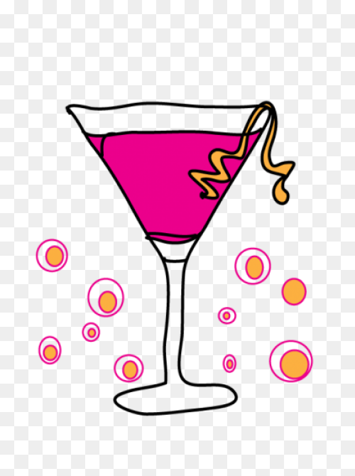 B-Day Party Olive Martini | Clipart