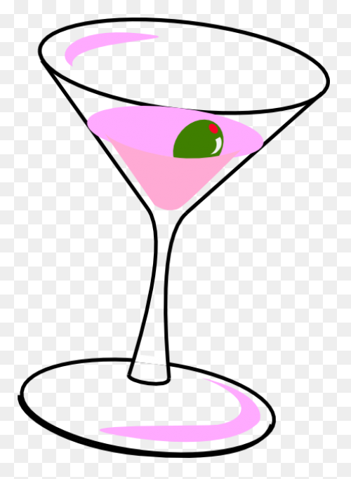 B-Day Party Olive Martini | Clipart