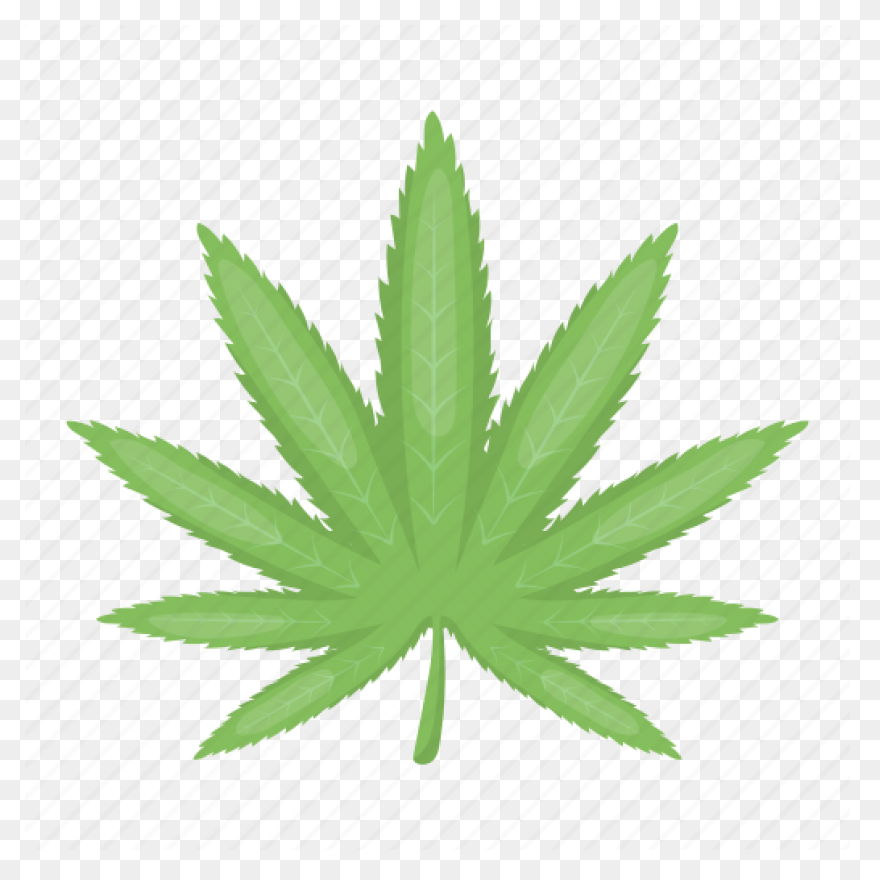 Weed Plant Cartoon - Marijuana Clip