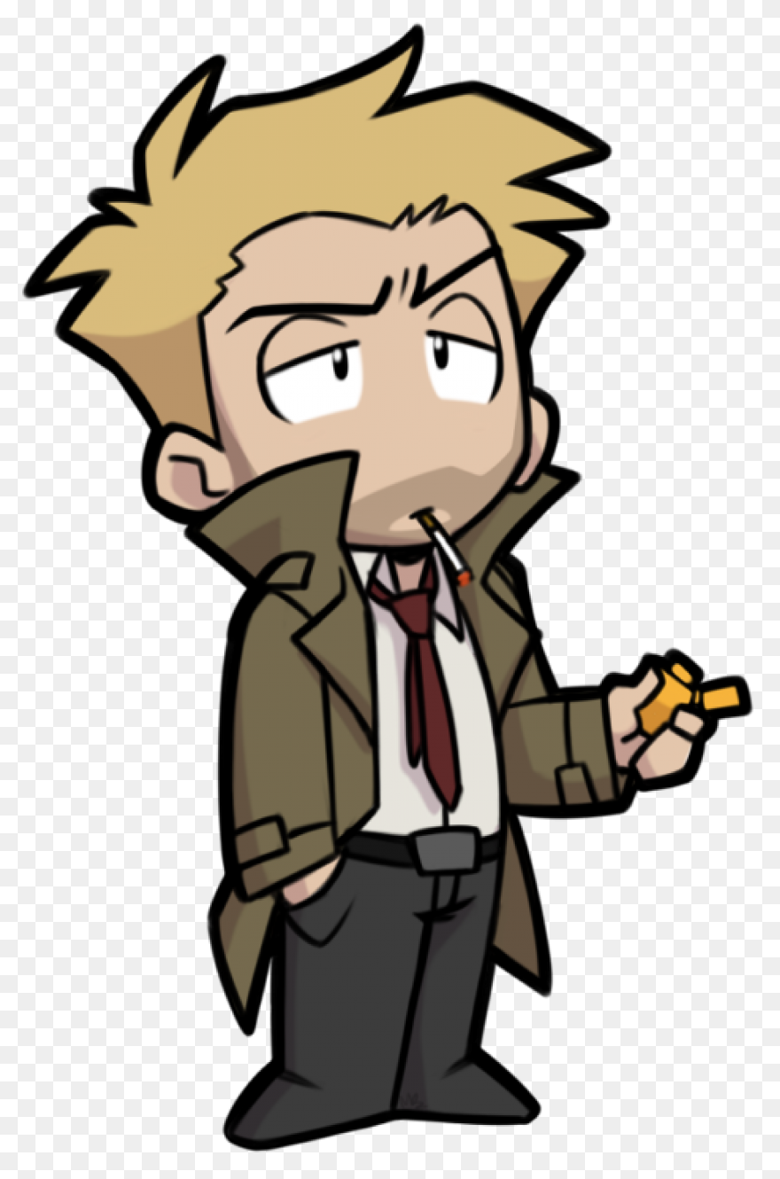 Matt Ryan Constantine Chibi Clipart - Matt Ryan