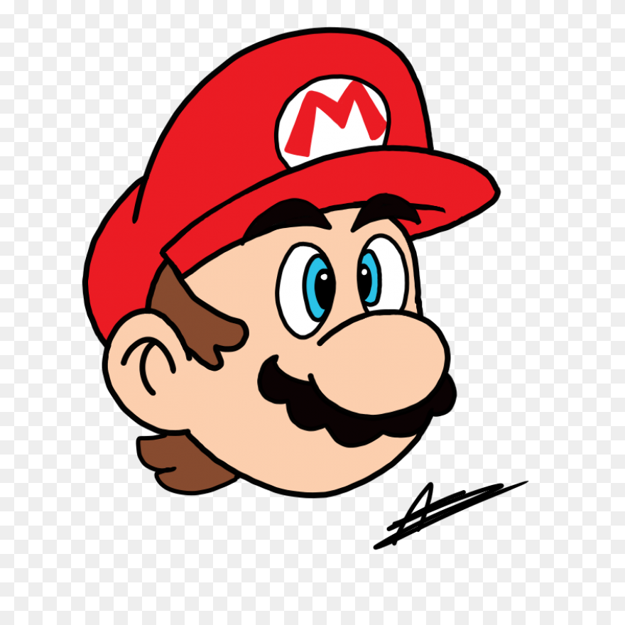 Mario Clipart Mario Head - Transpar