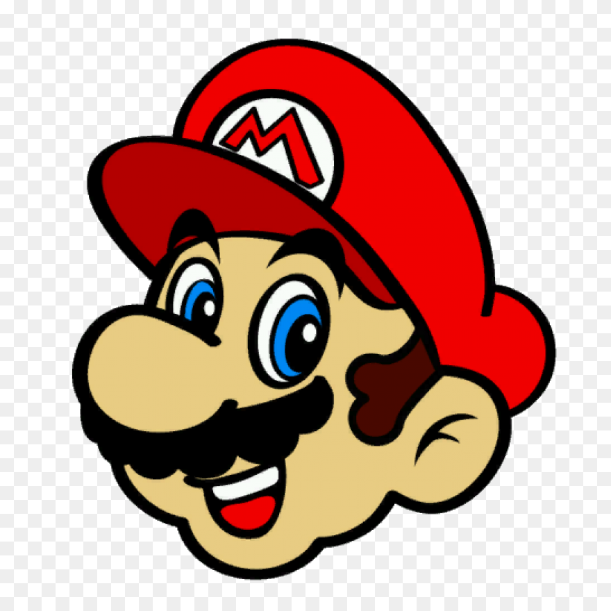 Mario Clipart Mario Head - Transpar