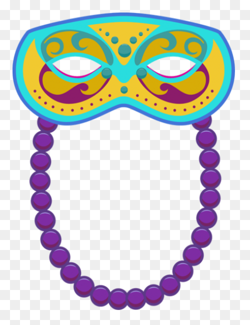 Free Party Beads Cliparts Download - Mardi Gras Beads