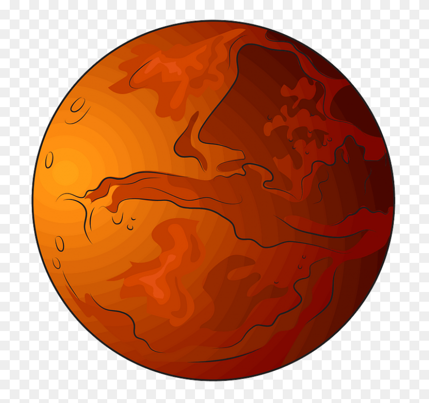 Planet Mars Earth Saturn Long Tail 