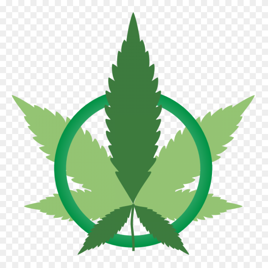 Marijuana Peace Symbol Variation 2 