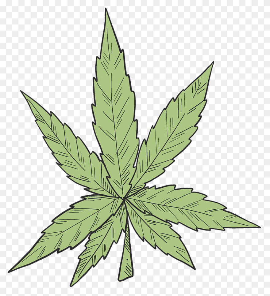 Marijuana Peace Symbol Variation 2 