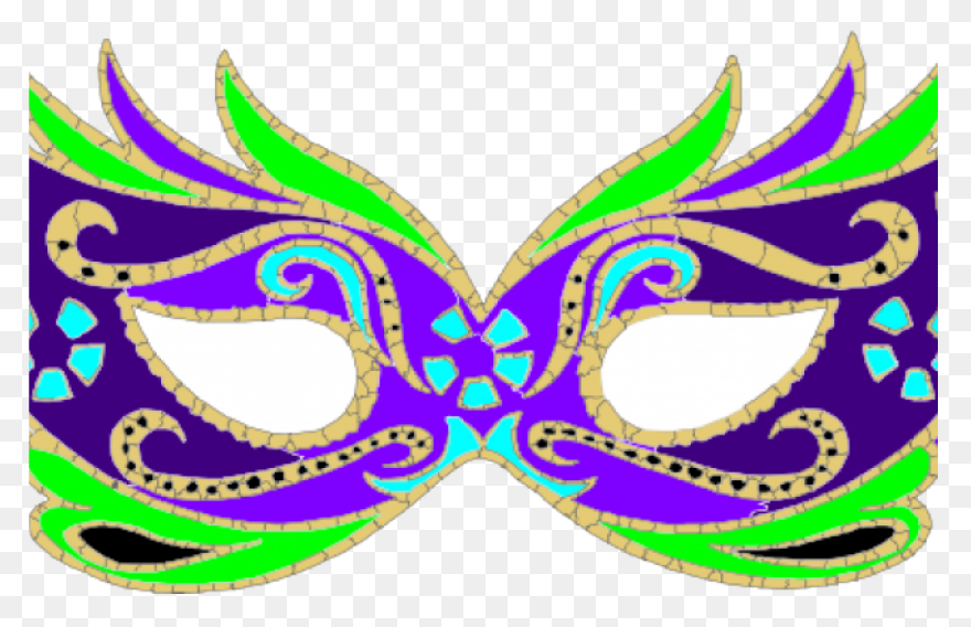 Metallic Masquerade Mask With Jewel