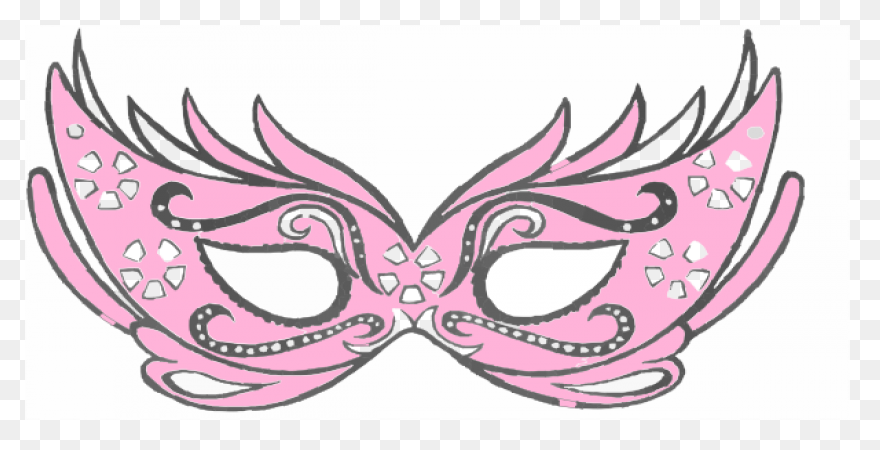 Metallic Masquerade Mask With Jewel