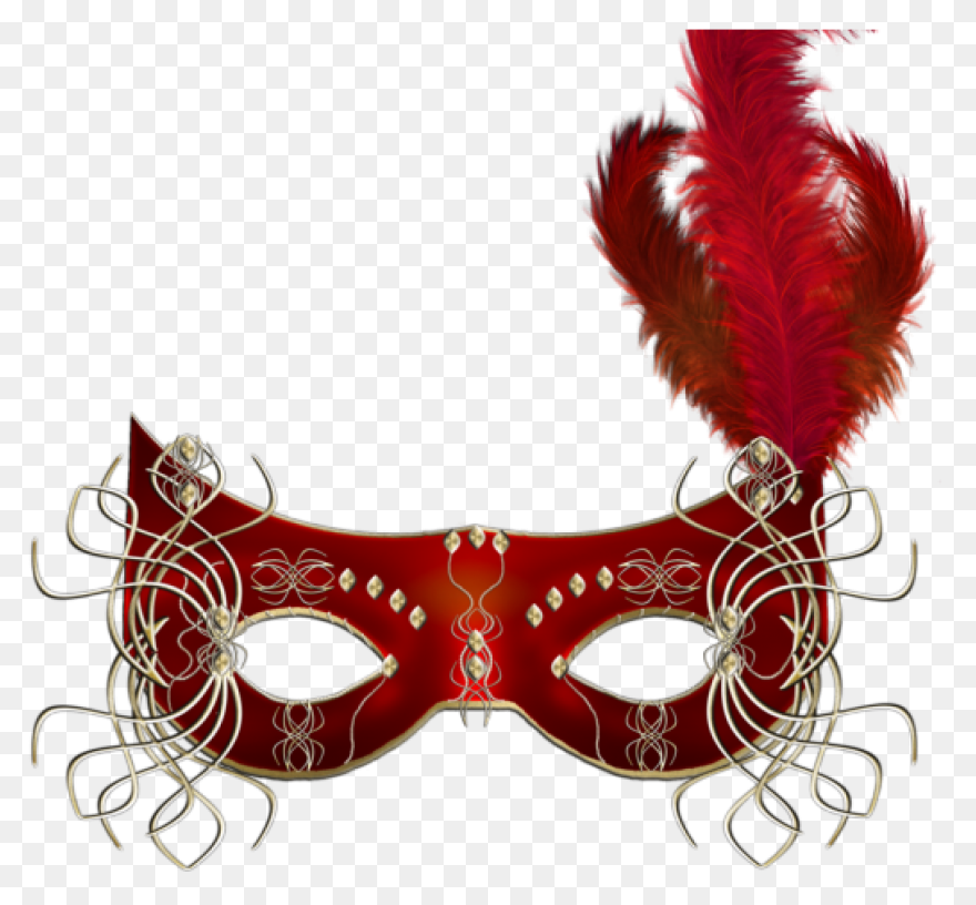 Metallic Masquerade Mask With Jewel