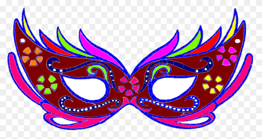 Purple Masquerade Mask Fnc Clipart - Masquerade