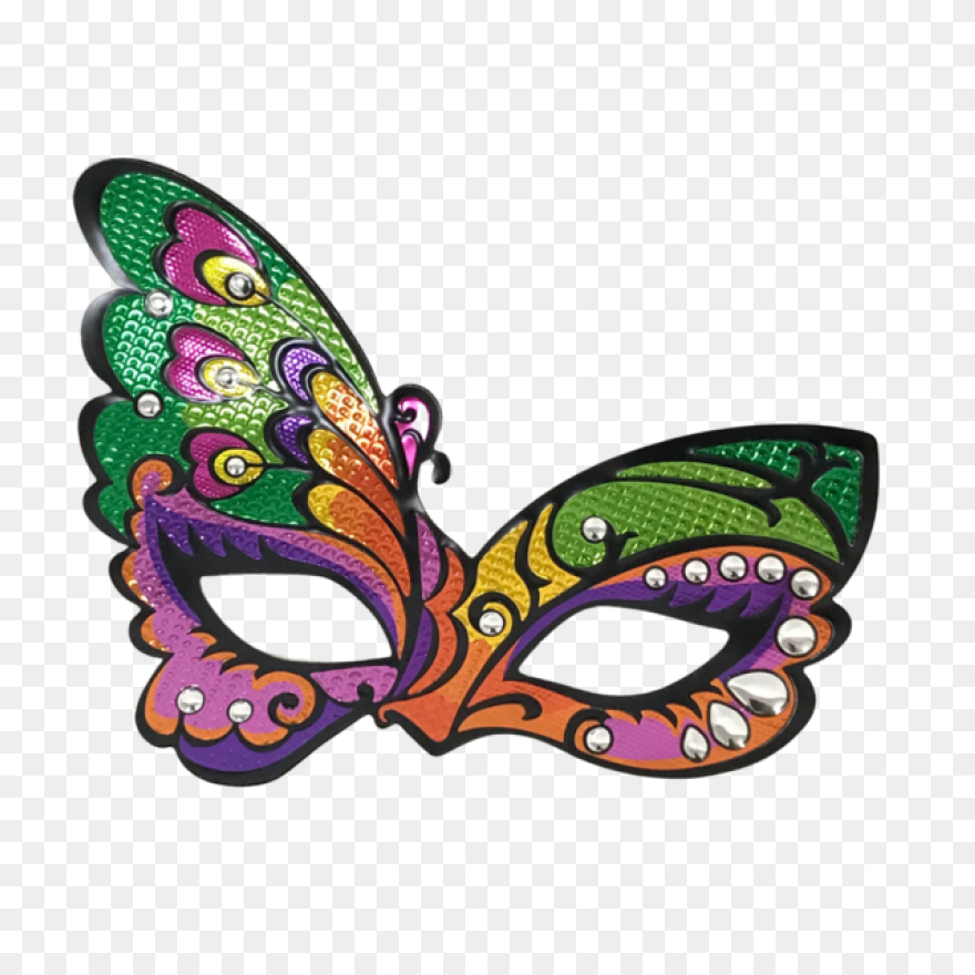 Mardi Gras Harlequin Mask Pin