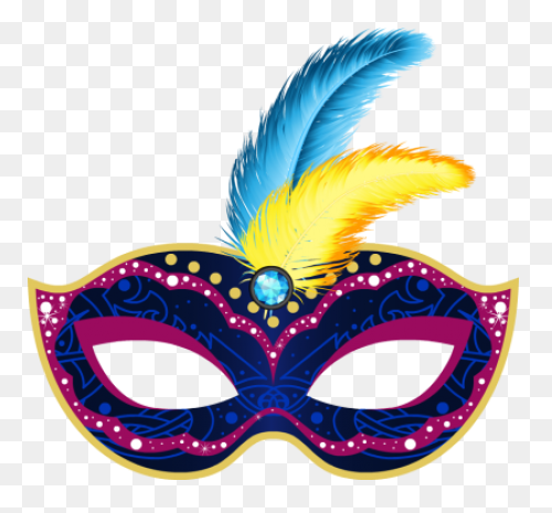 Mardi Gras Harlequin Mask Pin