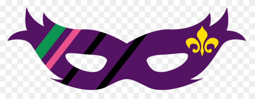 Mardi Gras Harlequin Mask Pin