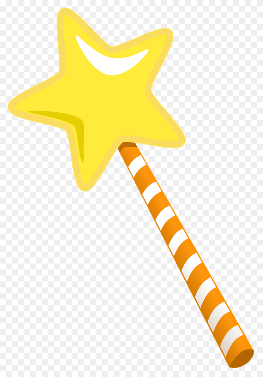 Magic Wand Star With Striped - Magic