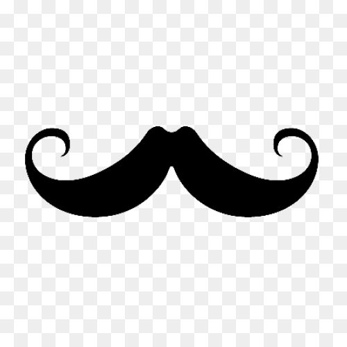 Mustache Clipart Twirly - Curly Mus