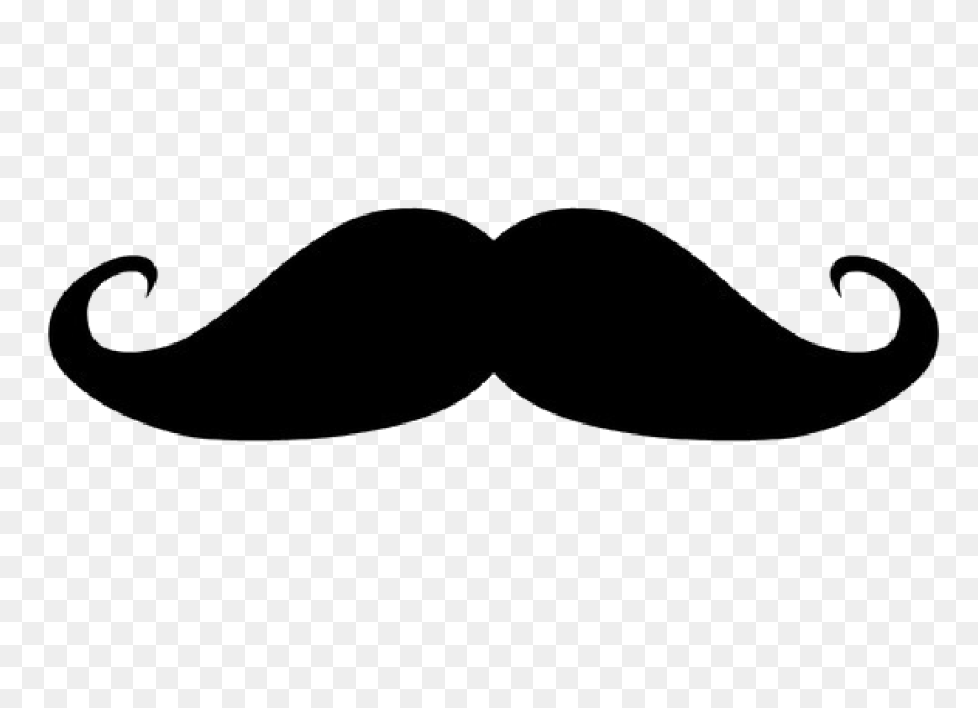 Mustache Clipart Twirly - Curly Mus