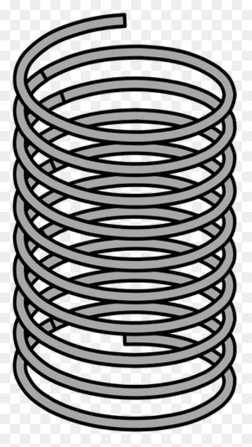Metal Spring Vector Drawing | - Metal Spring