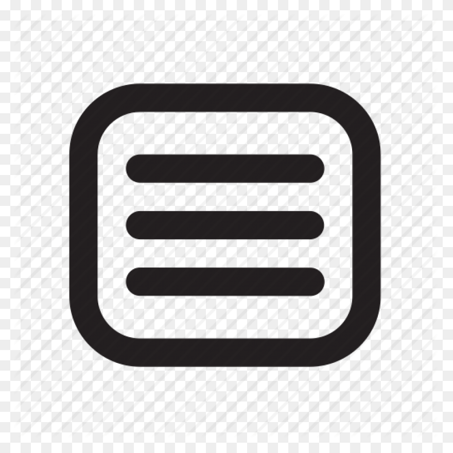 Hamburger Menu Icon Png White - Menu Icon