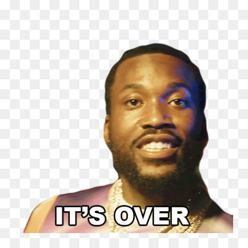 Its Over Meek Mill Sticker - Meek Mill