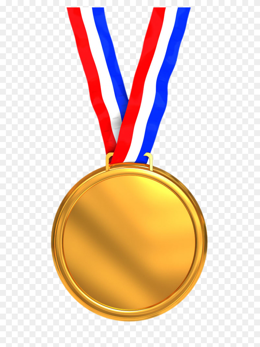 Gold Medal On A Black Background Fr