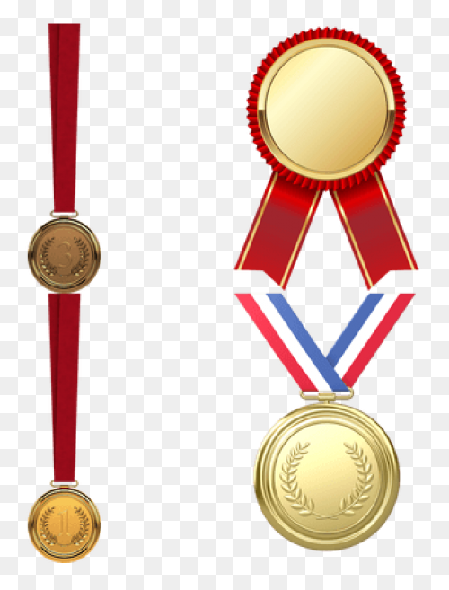 Gold Medal On A Black Background Fr