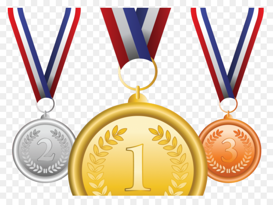 Gold Medal On A Black Background Fr