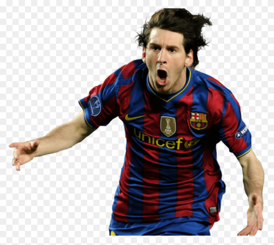 Running Happy Messi Transparent Bac