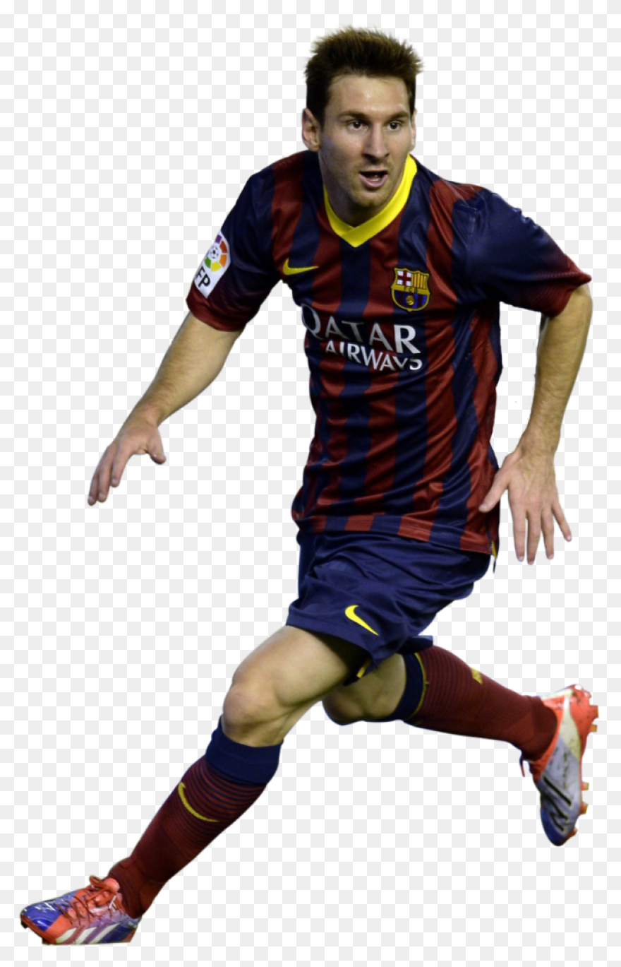 Running Happy Messi Transparent Bac