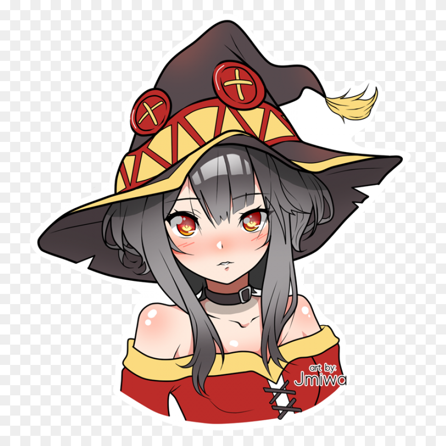 Smug Megumin Sticker