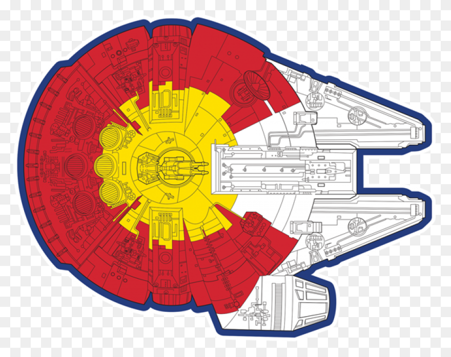 Millennium Falcon Clipart - Png Dow