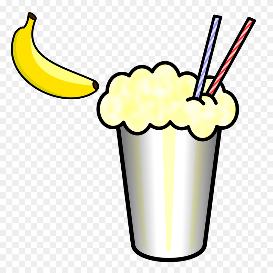 Banana Milkshake Clipart  - Milkshake