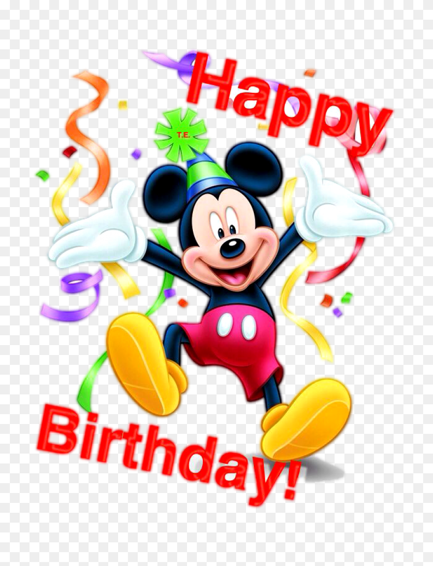 Happy Birthday Clipart Mickey Mouse