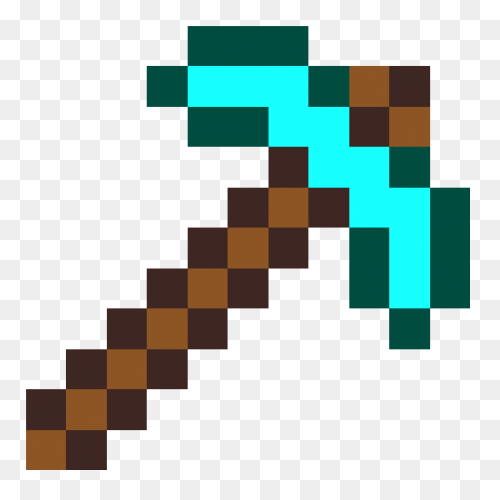Minecraft Diamond Pickaxe By Angelk