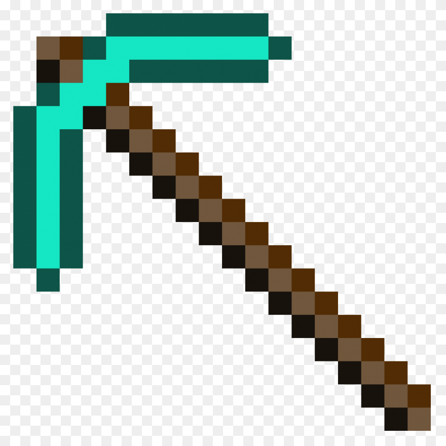 Minecraft Diamond Pickaxe By Angelk